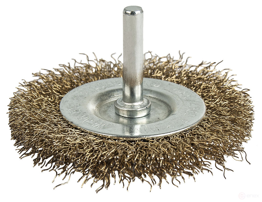 Кордщетка для дрели радиальная мягкая ПРАКТИКА 75 мм, хвост 6 мм (032-553)