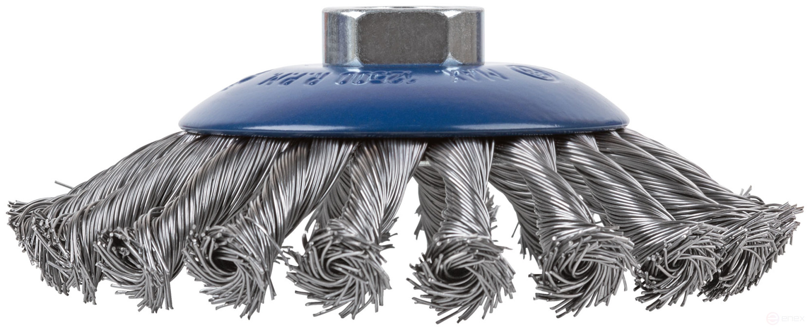 Щетка для УШМ, М14, тип "Тарелка", крученая проволока 0,5 мм, 125 мм, CUTOP Profi