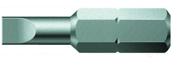 800/1 Z SL Slotted bits, viscous hardness, shank 1/4" C 6.3. 0.6 x 3.5 x 39 mm