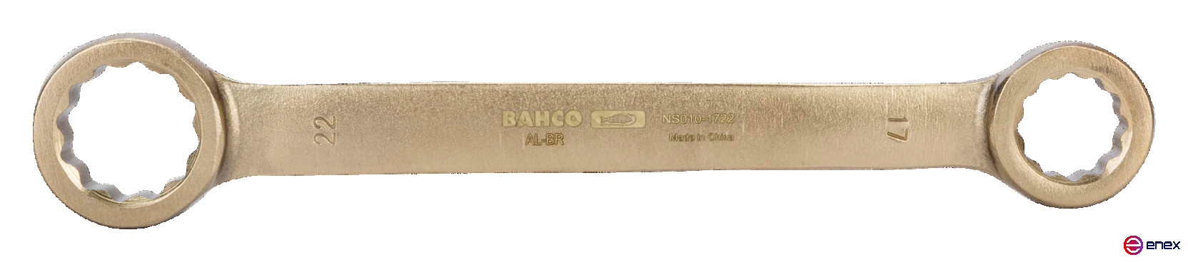 ИБ Ключ гаечный накидной двусторонний плоский (алюминий/бронза), 10x11 мм