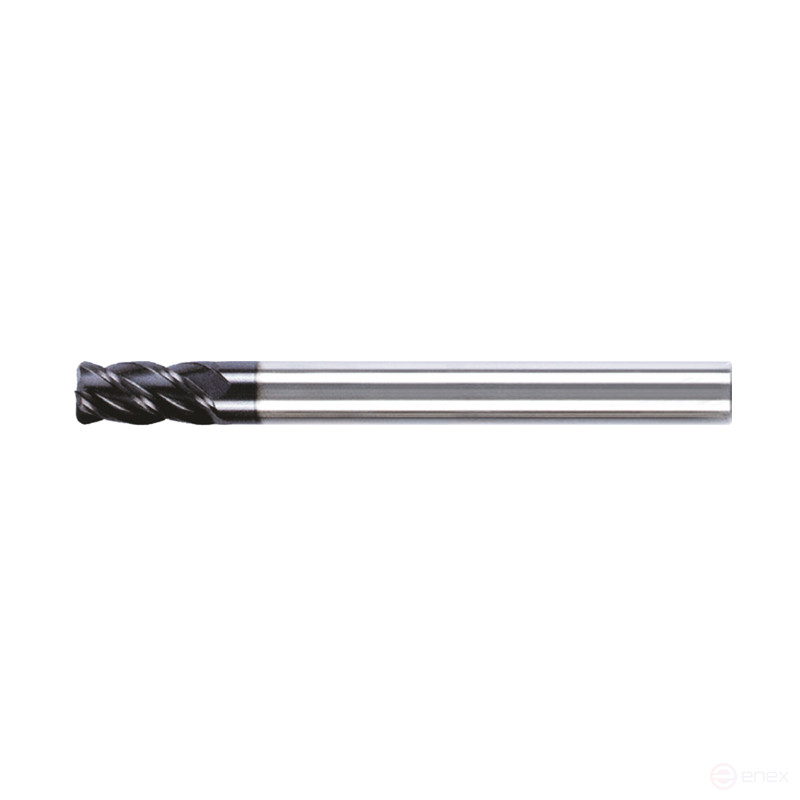 Carbide end mill 4 x 10 x 75 r=0.2 H65C Z=4 c/x CFP435-040.02R-H65C Beltools