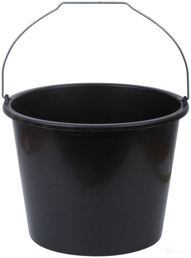 Construction plastic bucket for mixing 12 l mortar