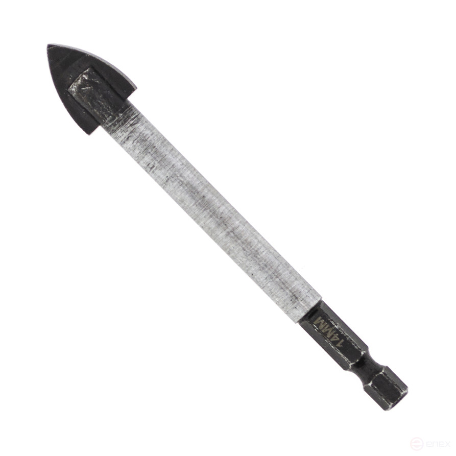 Сверло по кафелю и стеклу 14 мм, HEX, Чеглок (400/800)