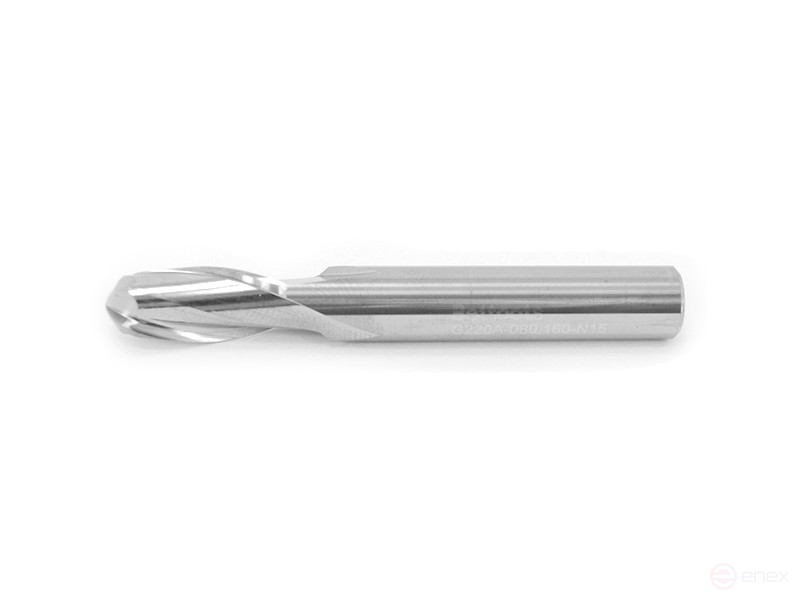 Spherical carbide end mill 6 x 12 x 50 R=3 N15C Z=2 c/x G220A-060.120-N15C Beltools