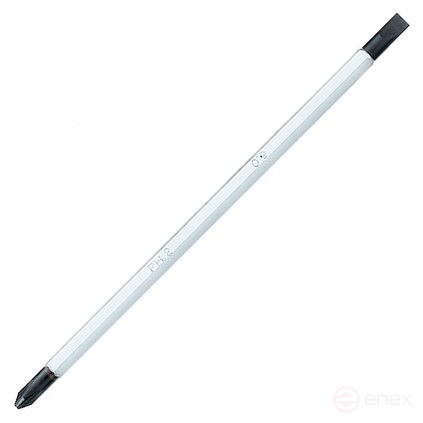 Insert (bits) for screwdriver 91232, Slotted 6 mm / Phillips PH2 KING TONY 1317602PN