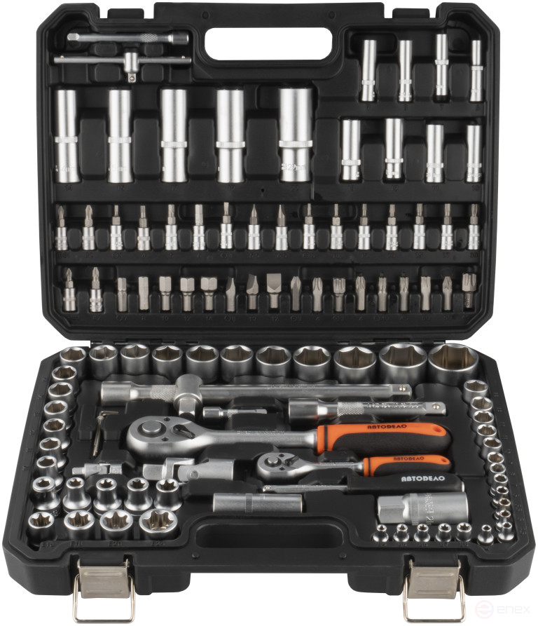 Набор головок торц. и вставок 108пр.1/2"1/4"DR (АвтоDело) 39818