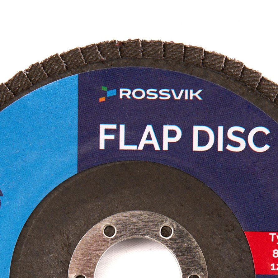 Grinding wheel petal ROSSVIK 125*22mm 120 Grit. Type 29, Zr, 80m/s, 12250rpm