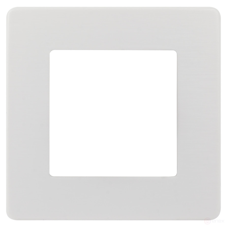 Frame for sockets and switches ERA Series 12 12-5101-01 for 1 post, Satin, white