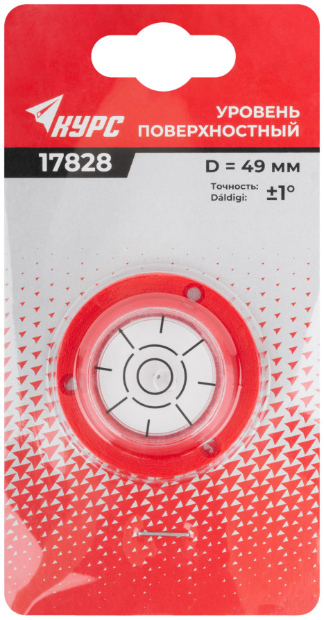 Round surface level, ABS plastic, 49 mm