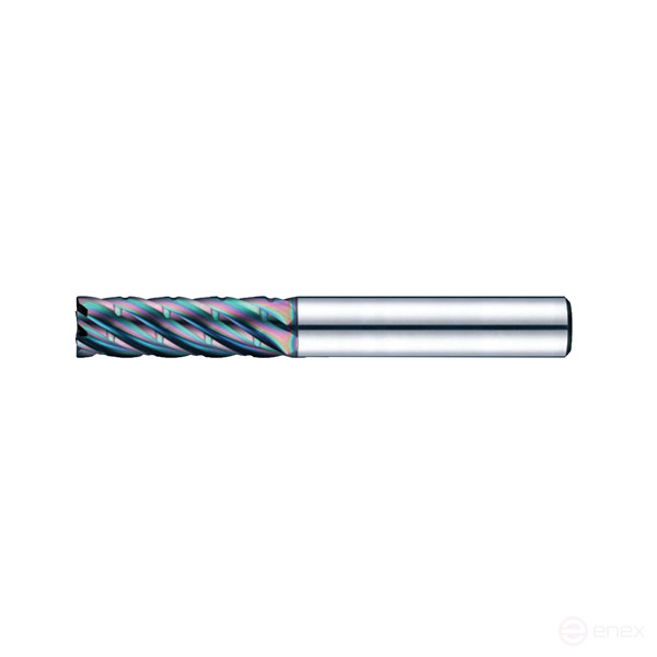 High-performance carbide end milling cutter D16x41x80x130x16 Z6 Weldon TiSiN-HP