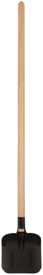 Shovel, flat, with wooden handle 225x270x1430 mm