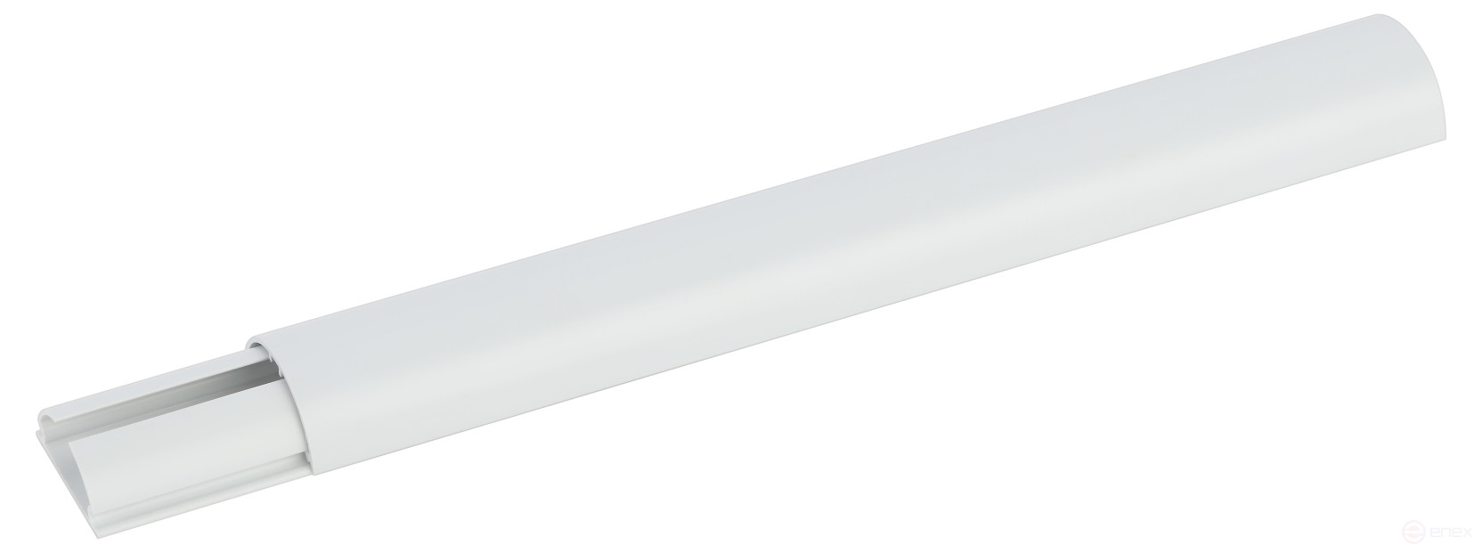 ERA KK Cable Channel-30-13- FW semi-circular white 30x13mm