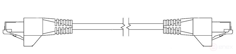 PC-LPM-STP-RJ45-RJ45-C6a-3M-LSZH-GY Patch Cord F/UTP, Shielded, Cat.6a (100% Fluke Component Tested), LSZH, 3m, Grey