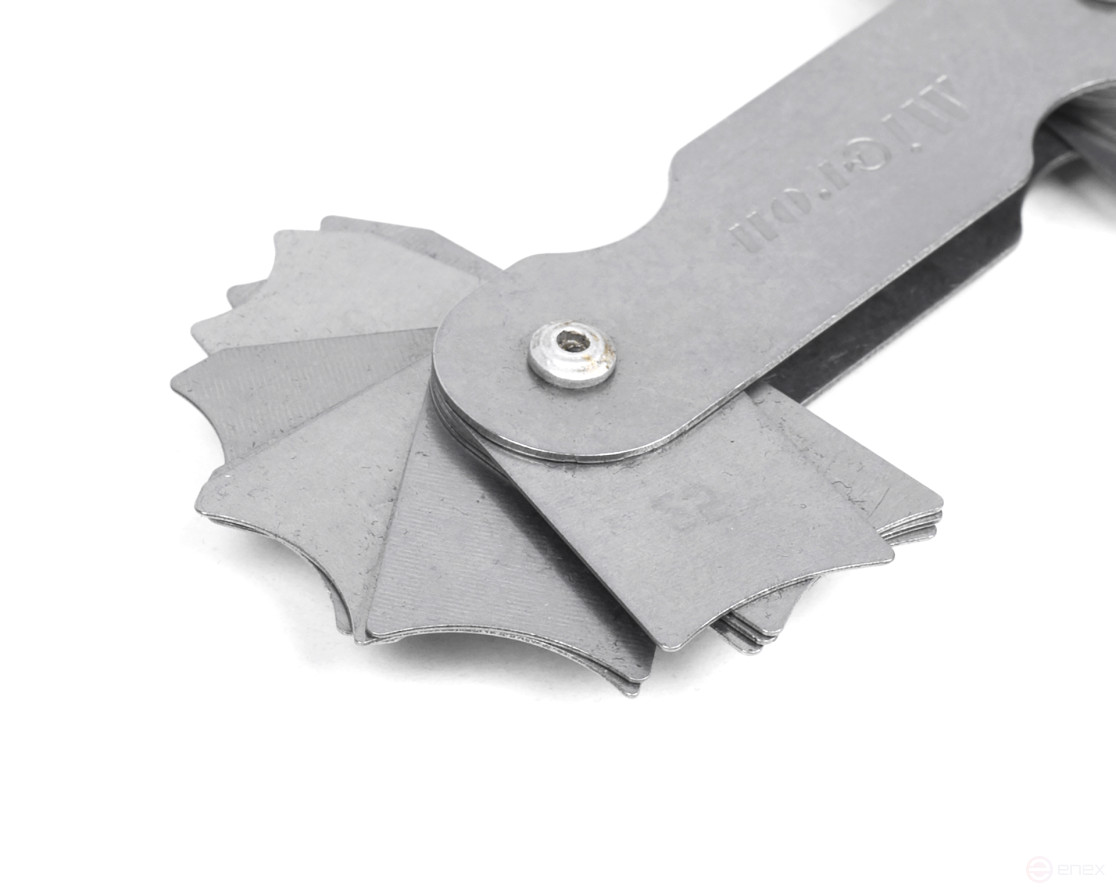 A set of Micron radius templates No. 3 (R 7-25mm) with calibration