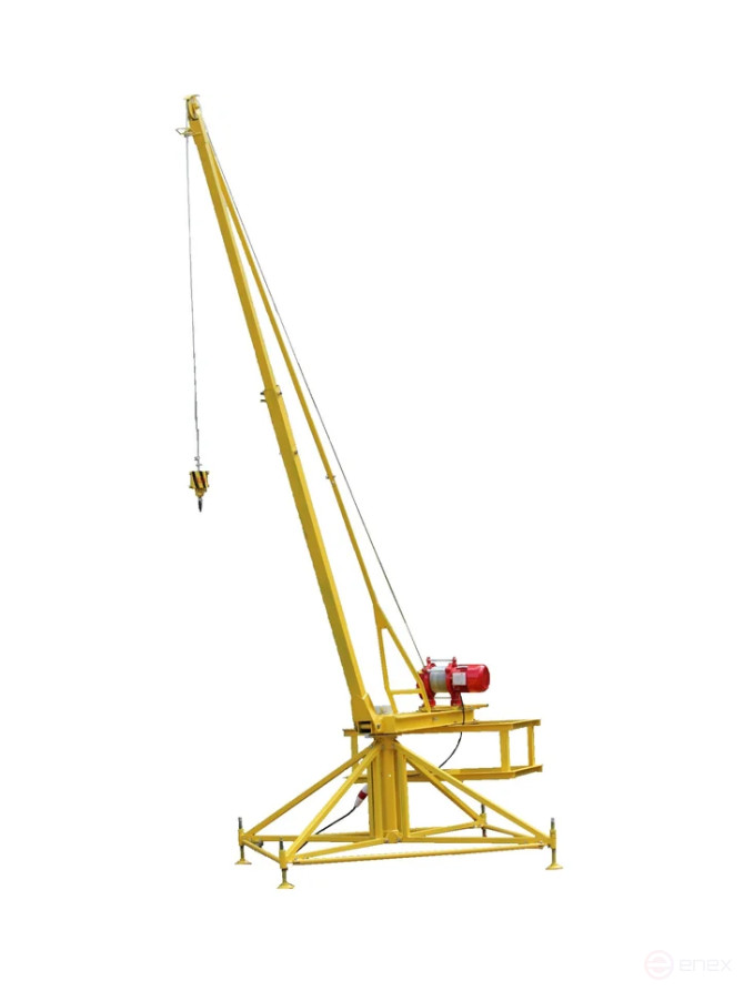 Boom rotary crane PIONEER KSP-500 with winch KCD 500 kg 100m 380v