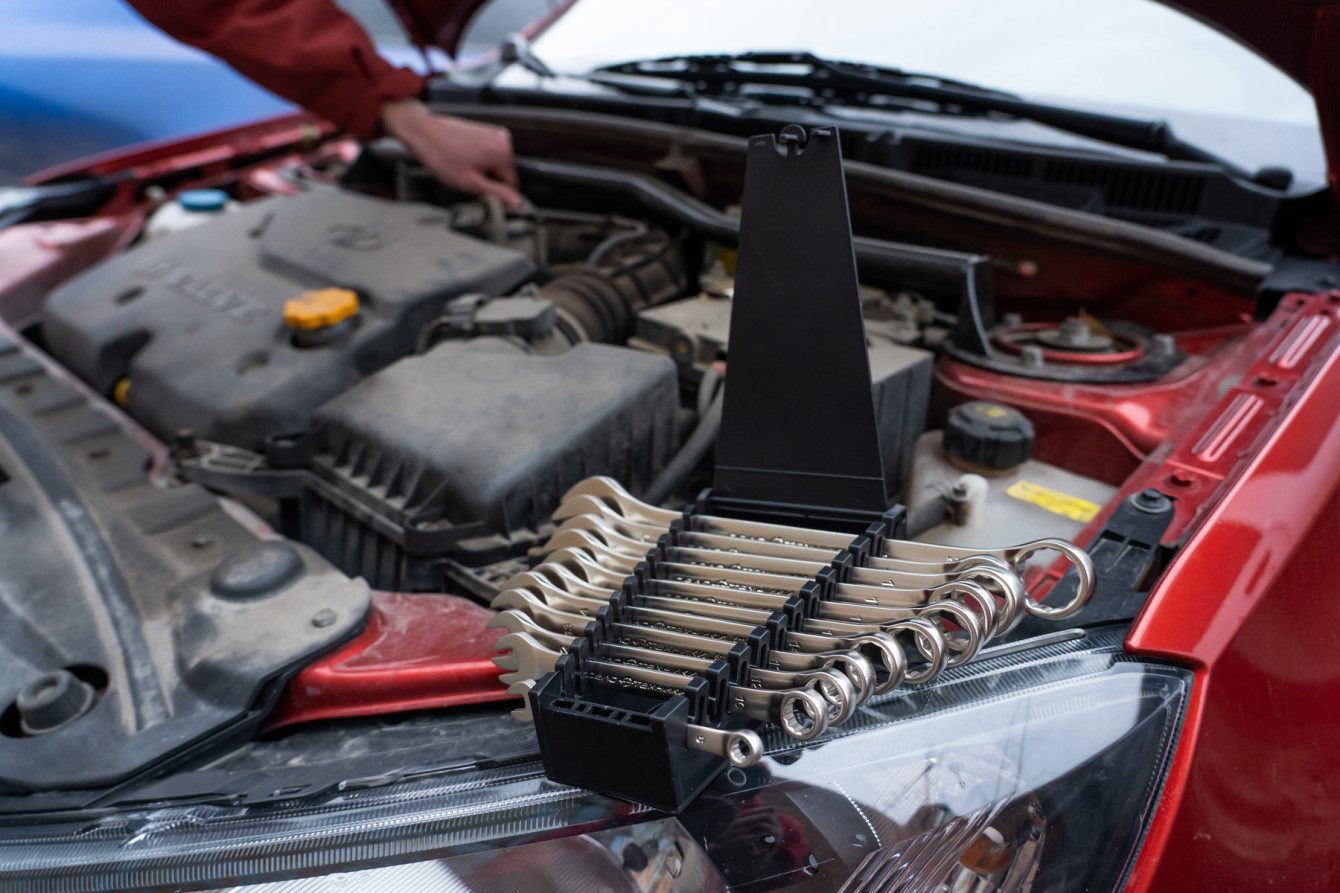 Набор ключей комбинированных 12 шт. (6,8,10,12,13,14,15,16,17,18,19,22 мм) (ЕВРО) холдер