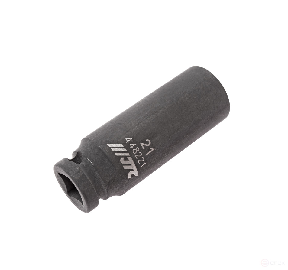 Головка торцевая ударная глубокая 6-гранная 1/2" х 21мм, длина 82мм JTC /1/10/50