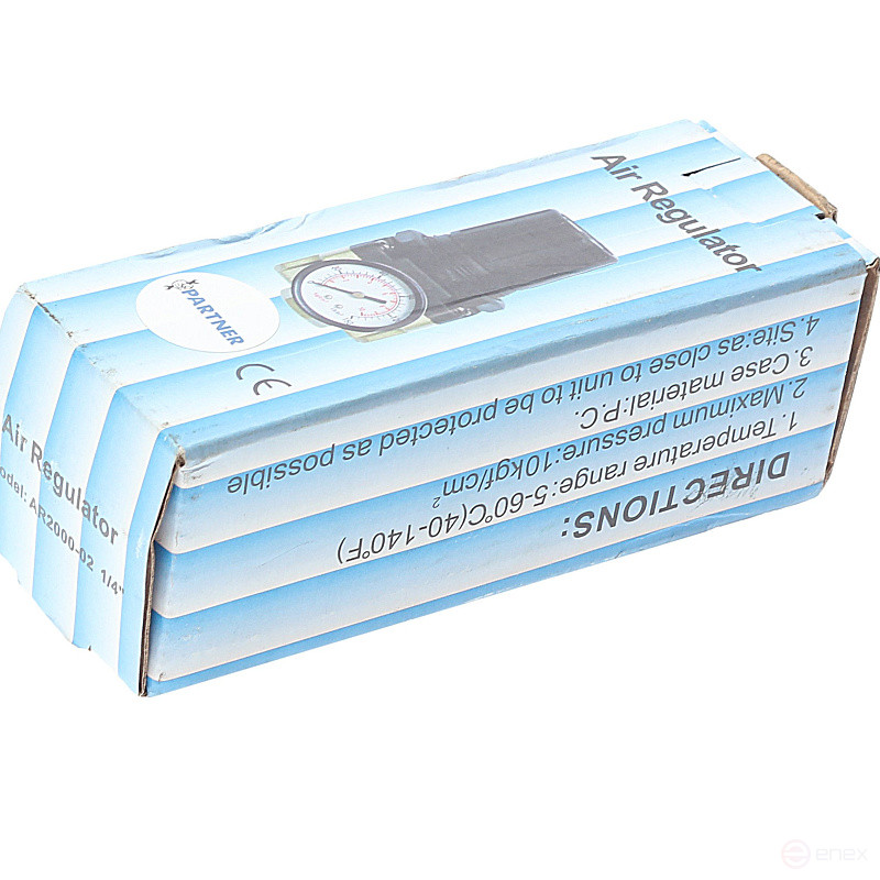 Регулятор давления воздуха ER-AR2000-02: 1/4" (0-10bar) ЭВРИКА /1