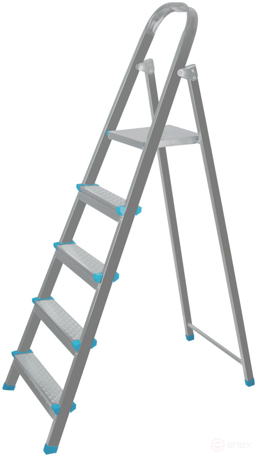 Steel ladder, 5 steps, weight 5.5 kg