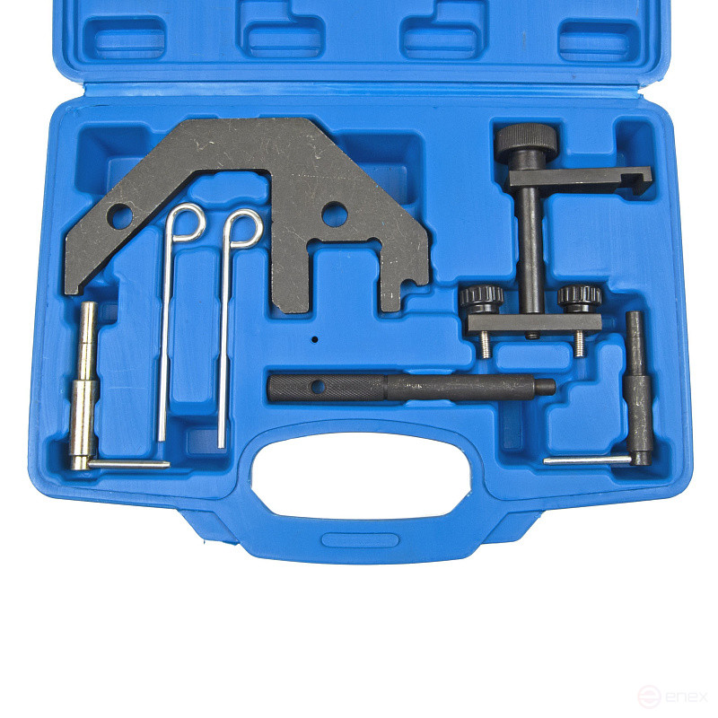 A set of clamps for servicing BMW engines ER-86729, 5 parts (M47, M57, 2.0, 3.0), in a EUREKA case /1/10