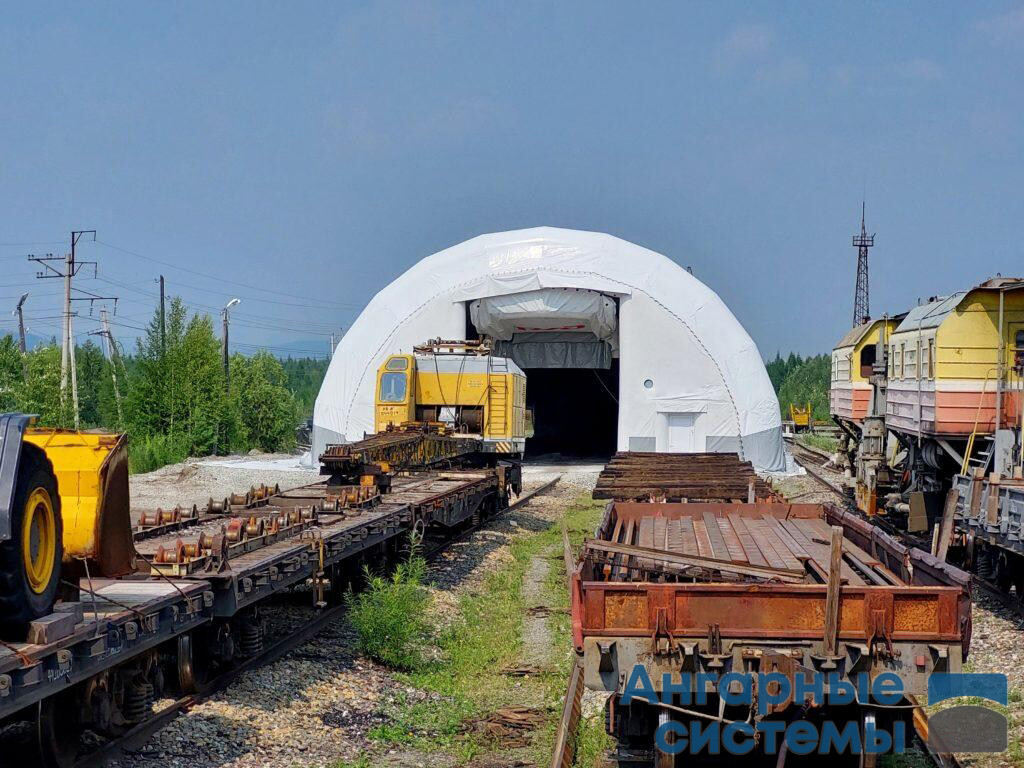 Inflatable PVC pneumatic frame hangar — production facility