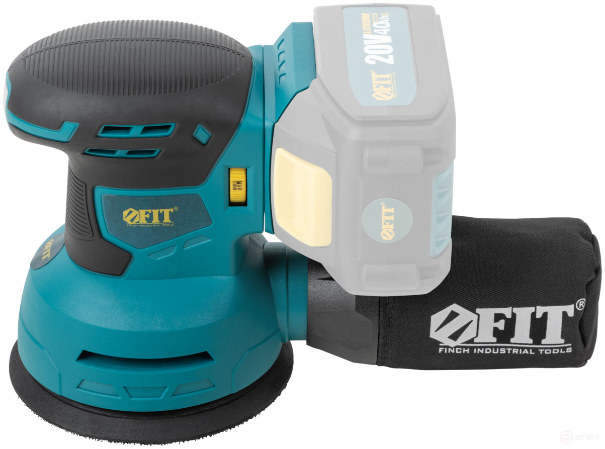 Шлифмашина Эксцентриковая Акк.;20 В; 6000-12000 об/мин; 125 мм; липучка; коробка