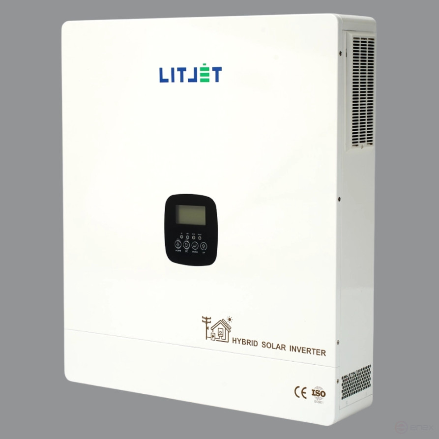 Инвертор гибридный однофазный солнечный ЛИТДЖЕТ 12,3 kW 230V/50Hz с ЖК-дисплеем