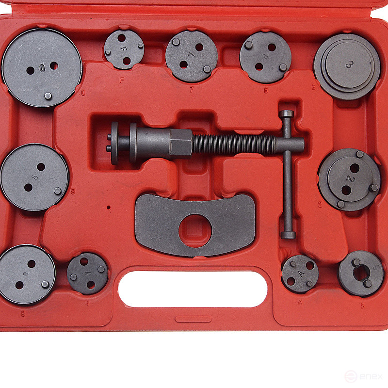 Набор для обслуживания тормозных цилиндров ER-88107 13пр., в кейсе ЭВРИКА /1/10