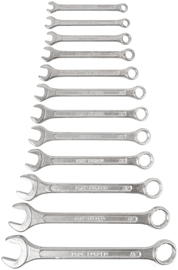 Ключи комбинированные в пластиковом держателе, набор 12 шт. ( 6-22 мм )