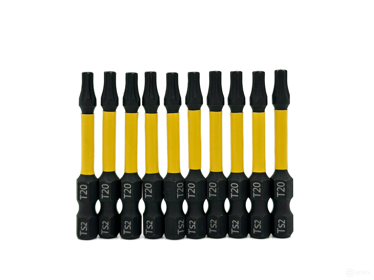 10 магнитных бит Skole T20-50, сталь S2 оригинал BT2-T2050