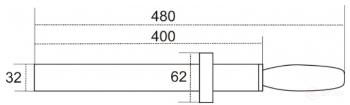 Magnetic chip Collector PROF-MAGNET D33.7x400mm