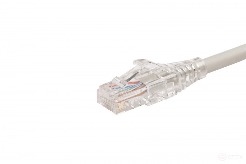 WRline WR-PC-RJ45-UTP-5E-10-GY Patch cord U/UTP, category 5e, 2xRJ45, unshielded, grey, LSZH, 10m