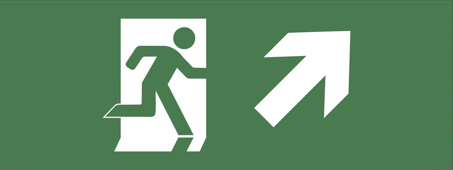 Самоклеящаяся этикетка ЭРА INFO-DBA-008 200х60мм Фигура/стрелка вверх вправо DBA