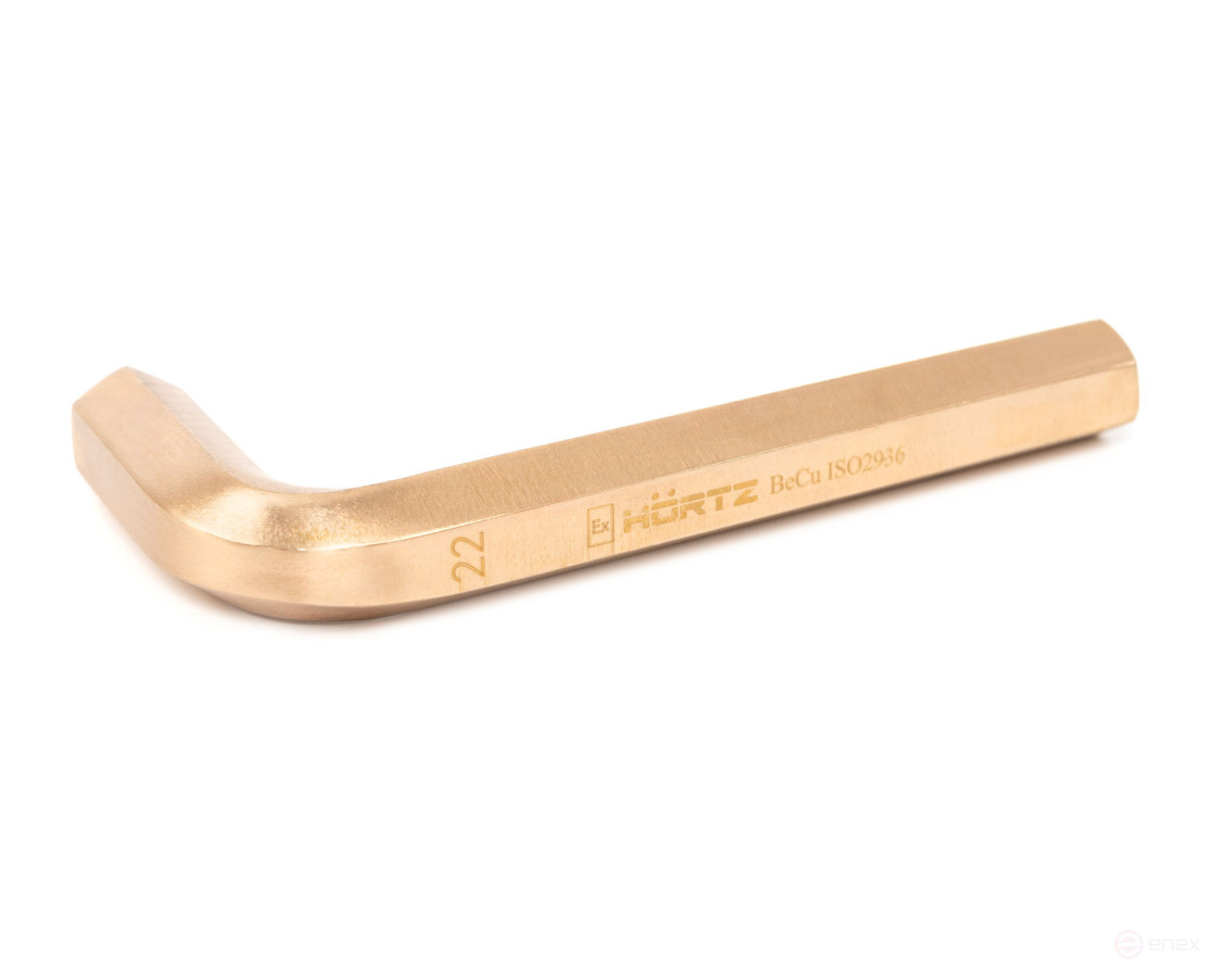 Hexagon wrench 22 intrinsically safe alloy BeCu 166-22, HORTZ
