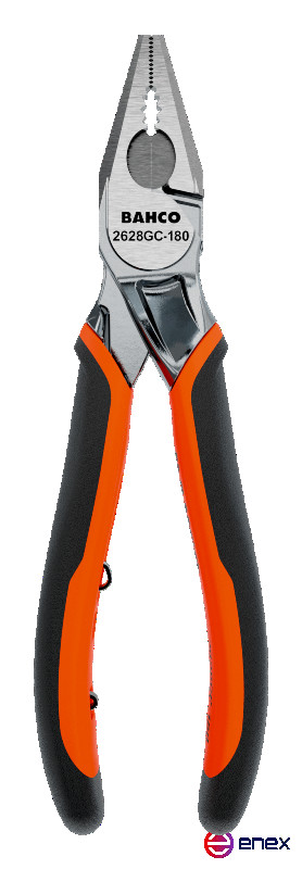 Комбинированные плоскогубцы с рукоятками ERGO, хромированные, 200 мм, промышленная упаковка