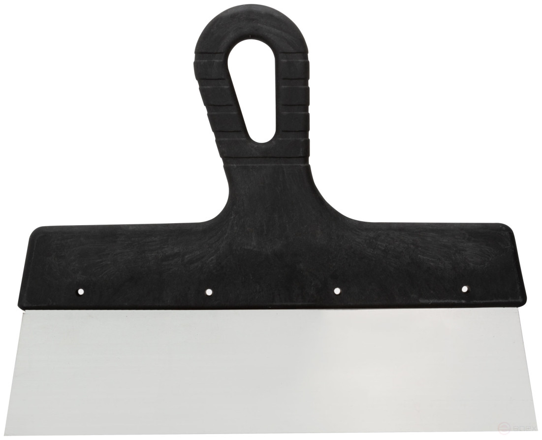 Шпатель фасадный, нержавеющиая сталь, пластиковая ручка, 250 мм