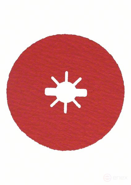 Fiber grinding circle X-LOCK, 125 mm, G100, star-shaped hole, R780 Best for Metal + Inox 125 x 22.23 mm, G100