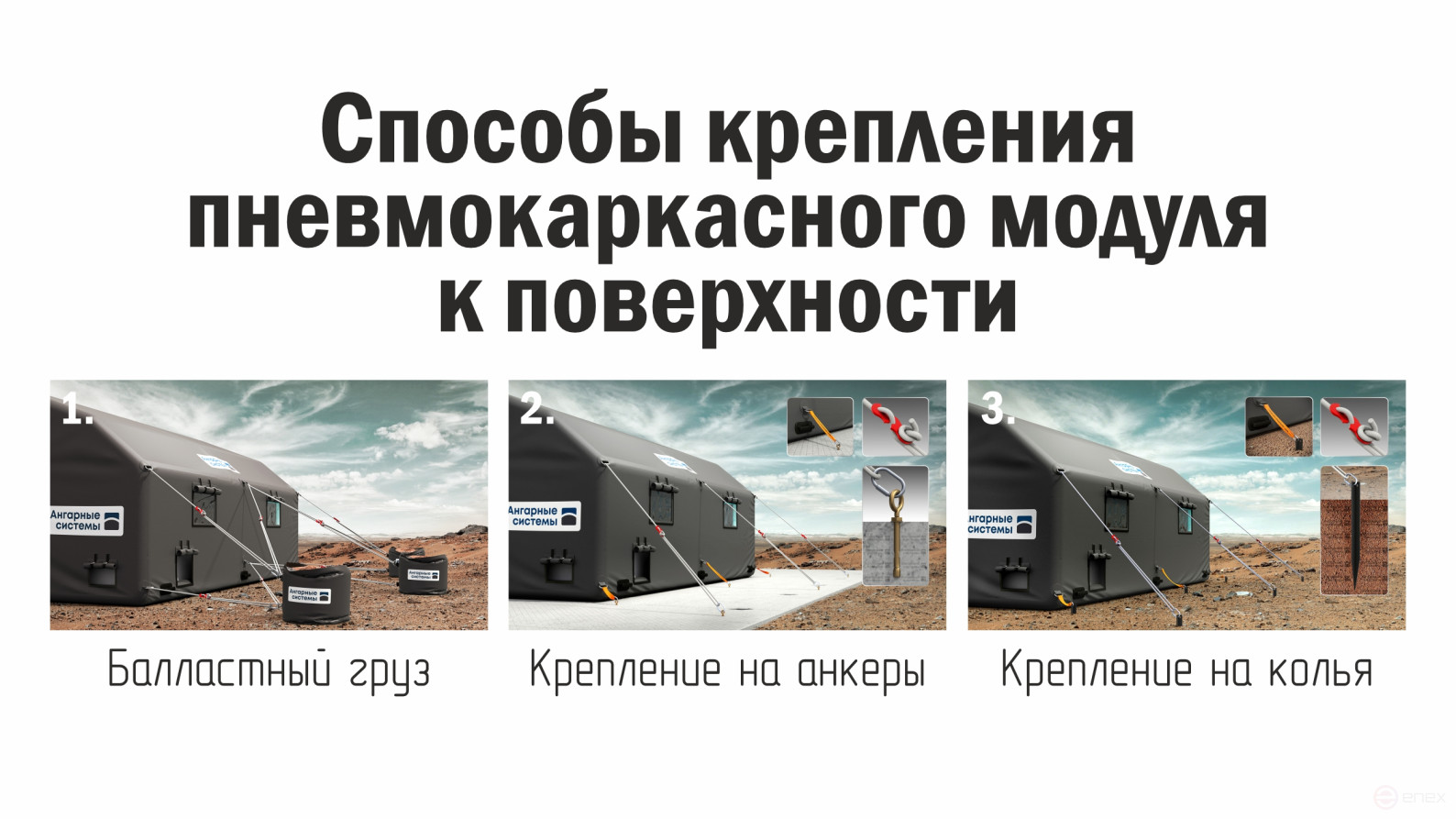 Пневмокаркасные модули — гаражи