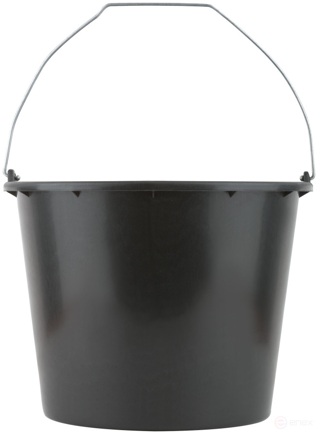 Construction plastic bucket for mixing 12 l mortar