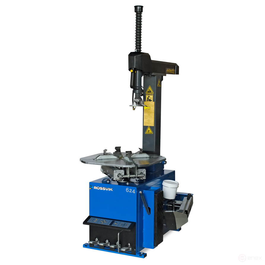 Tire fitting machine ROSSVIK V-624, 2-speed, automatic, up to 24", 380V Color blue RAL5005