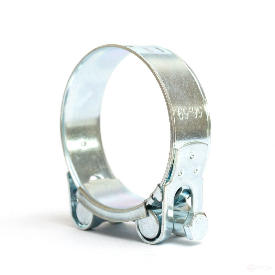 Single-bolt metal power clamp 56-59 mm, 1 piece