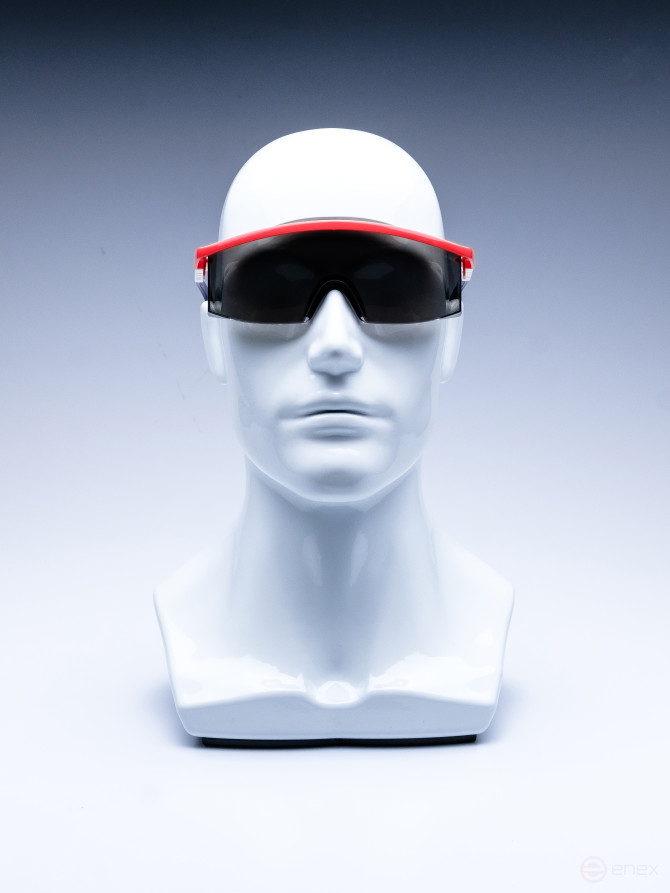 Aviator Grey safety glasses of the RUSOKO trademark