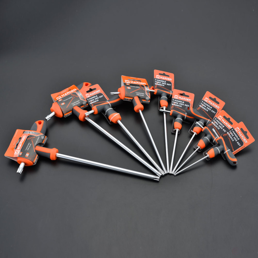 Ключ имбусовый с Т-образной рукоятью, CRV, T45 8X200мм.// HARDEN