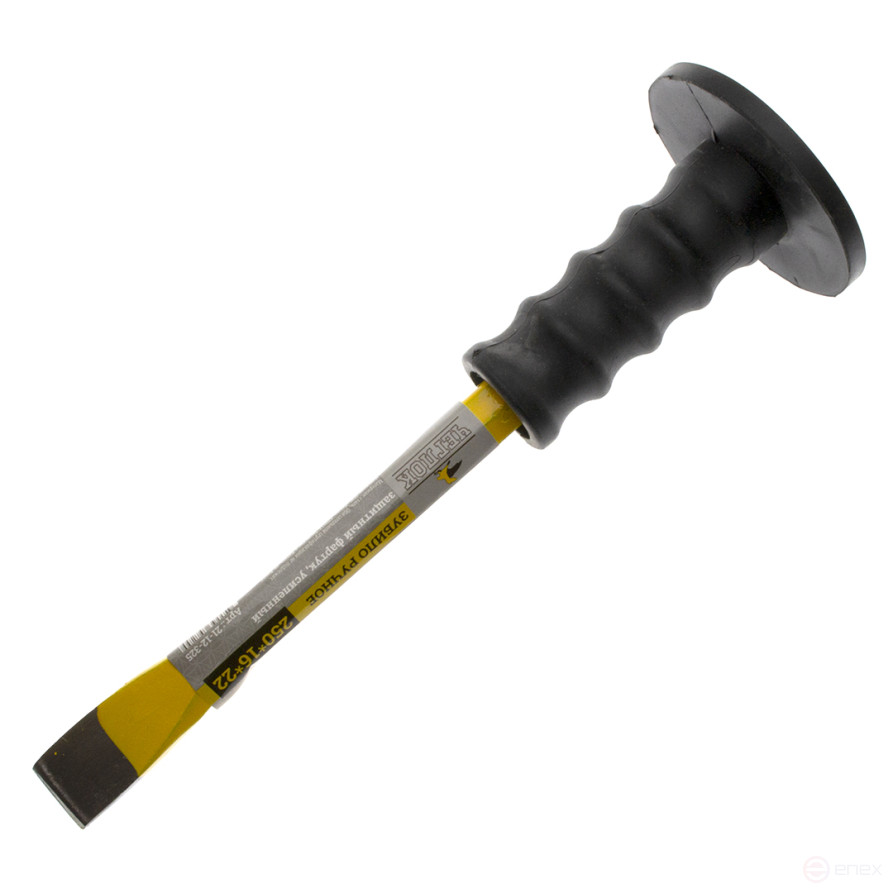 Manual flat chisel 250x16x22 mm, reinforced apron, CHEGLOCK (48)