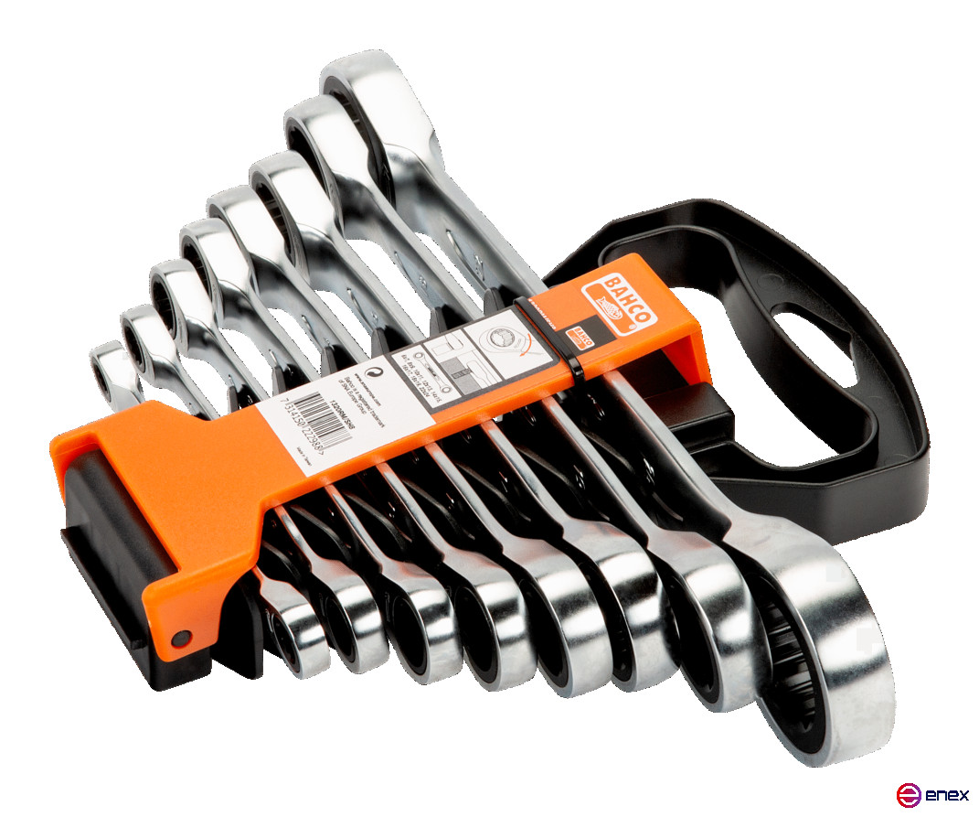 Набор накидных гаечных ключей с храповиком 6 - 24 мм, 8 шт