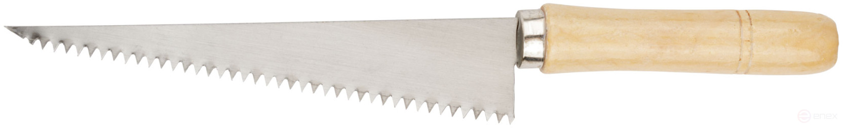 Manual hacksaw for drywall, wooden handle 175 mm