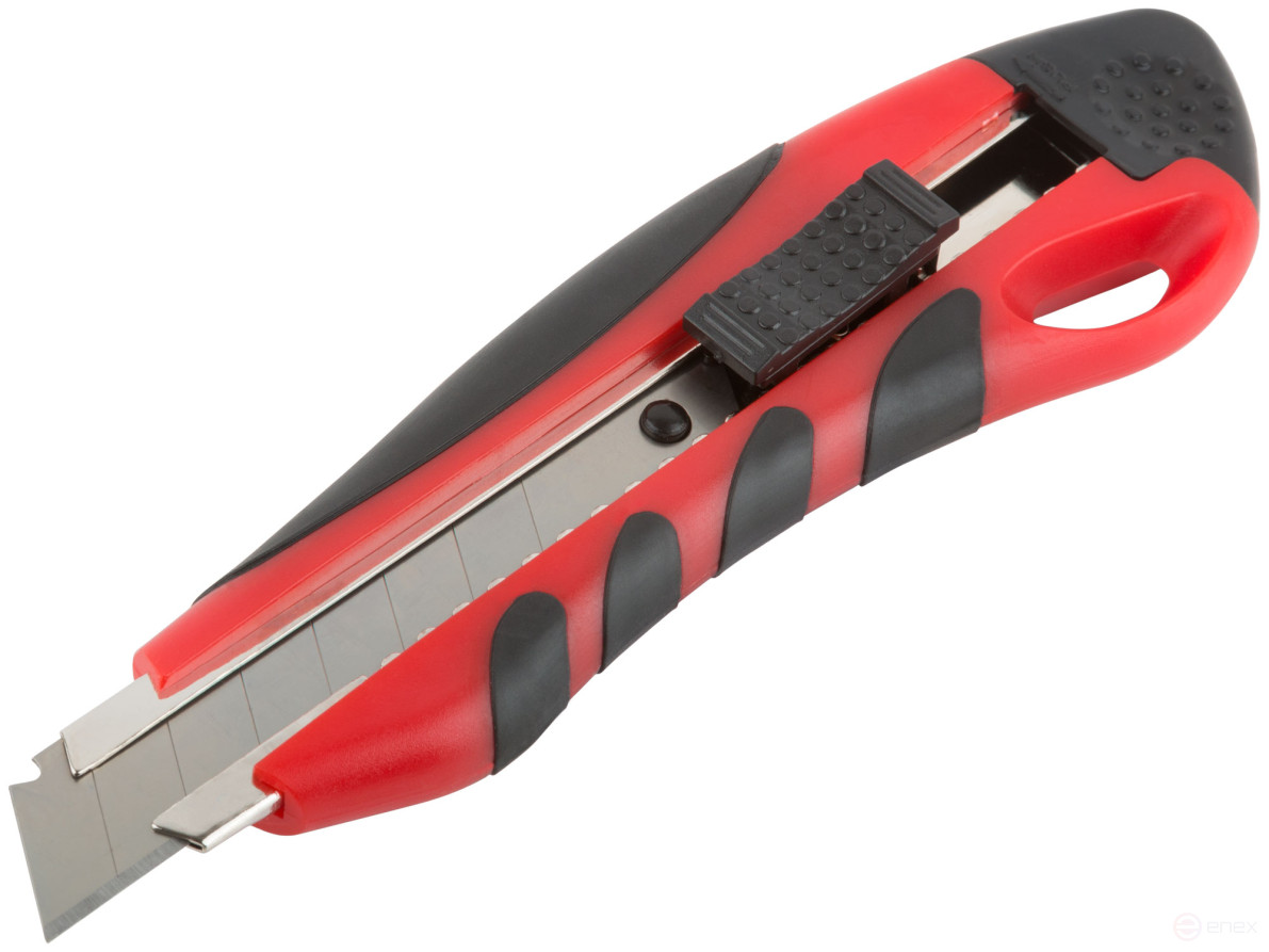 Technical knife "Modern" 18 mm reinforced, rubberized