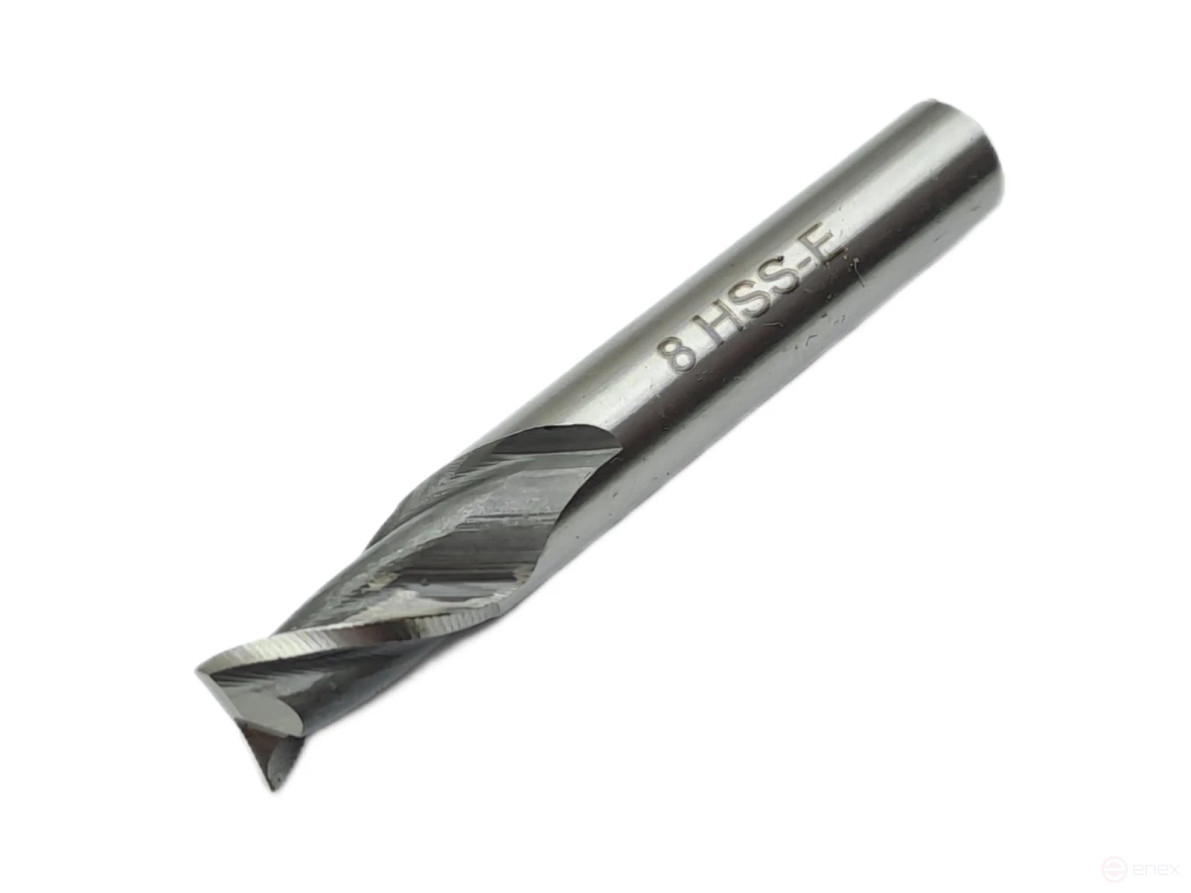 Keyway milling cutter with cylindrical shank f 8.0x11x55 mm R6M5K5 TORNERI T020868