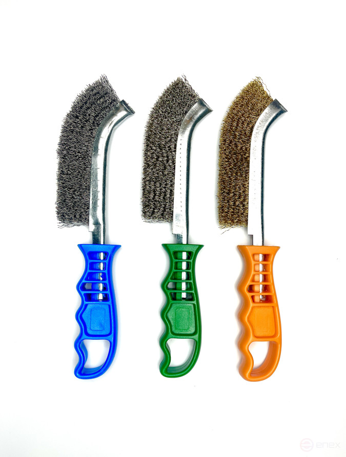 Щетка ручная, универсальная, длина 260 мм, стальная проволока STM 0,30 мм, высота ворса 28 мм