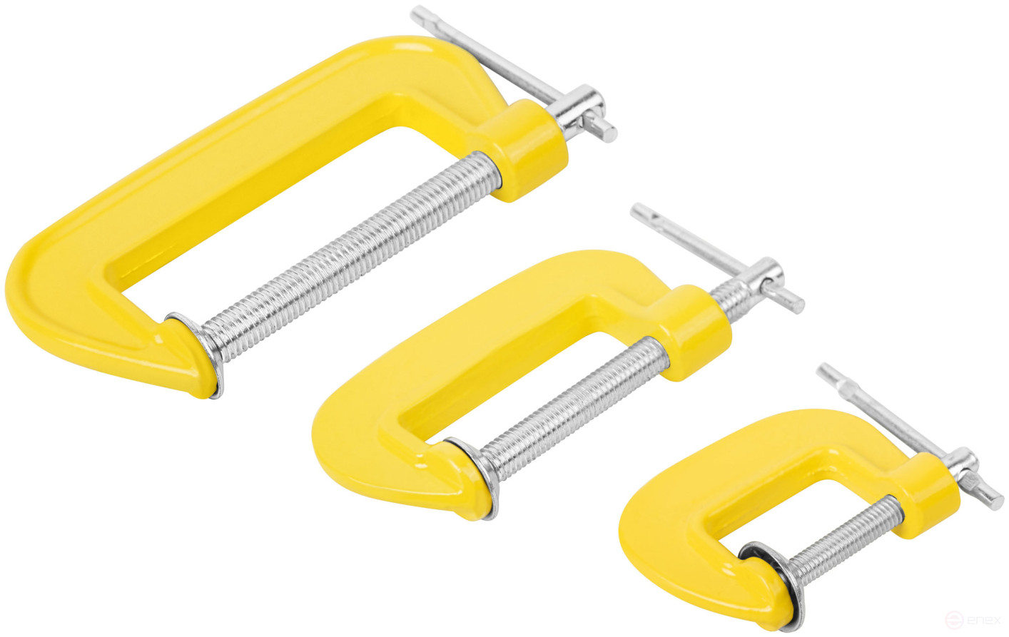 Clamps type "G", set of 3 pcs. 1", 2", 3"
